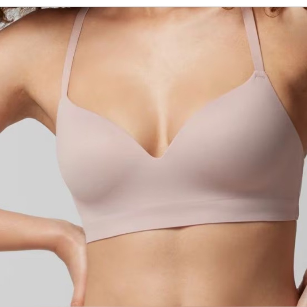 Soma Enbliss Soft Bra Size 38B Dusty Rose Pink Wireless Comfort Everyday Bra